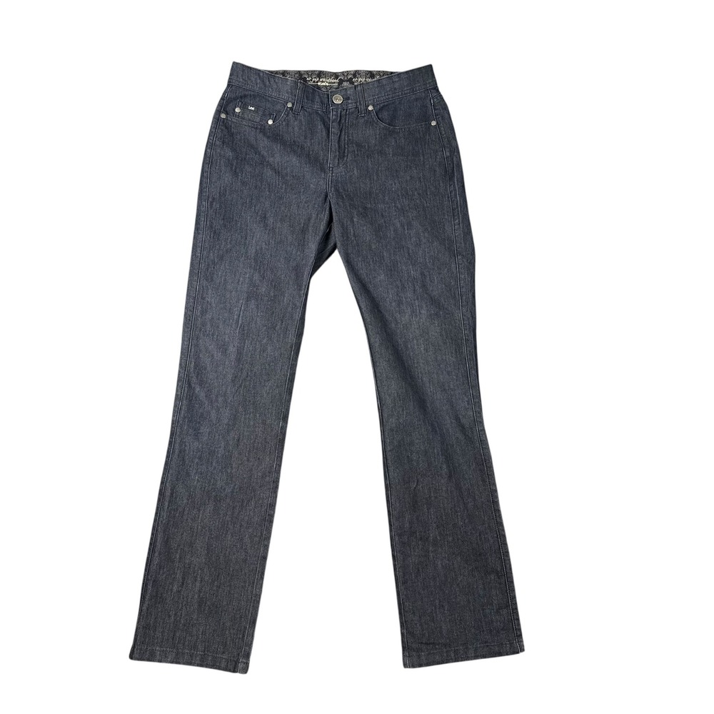Lee No Gap Waistband Bootcut Jeans Dark Wash Indigo 10 Long‎ 743